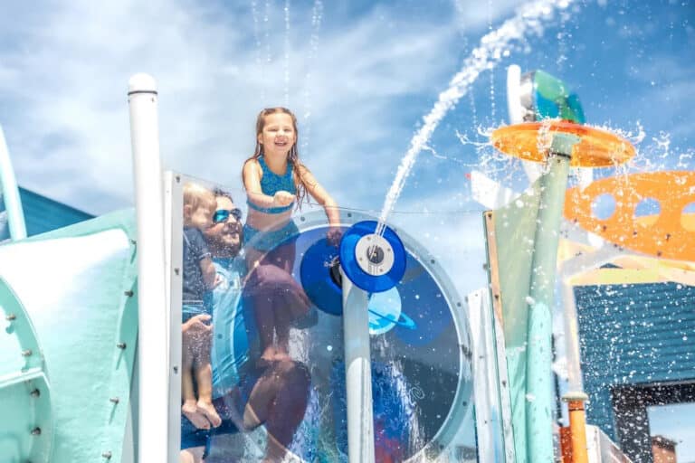 Family Enjoying Splashdown Park